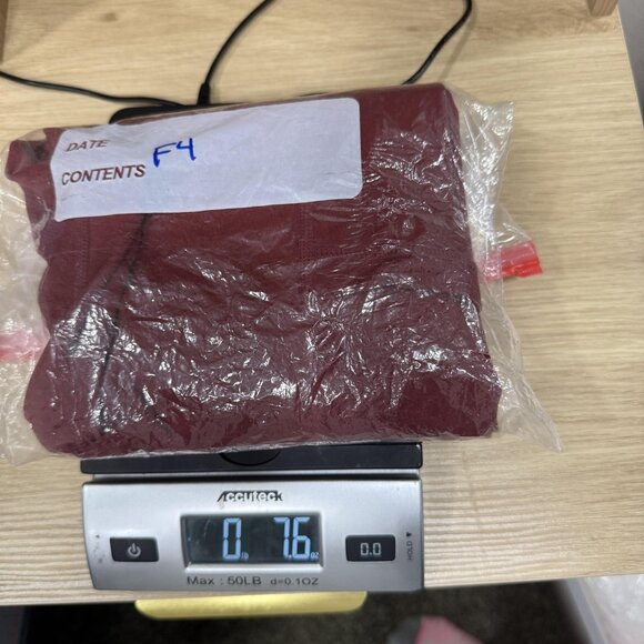 Gymreapers Leggings Womens Medium Red High Rise Pocket Athletic Yoga Pants - Picture 10 of 10